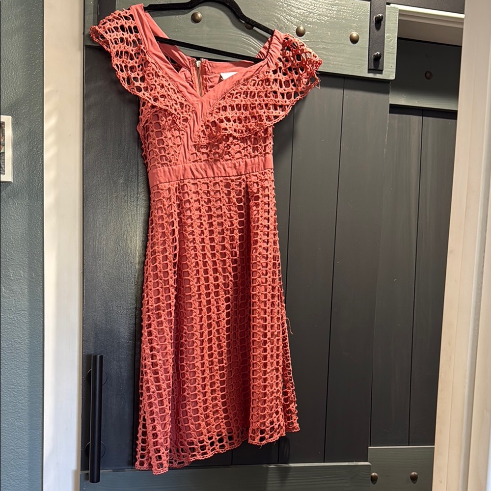 Elegant Coral Dress